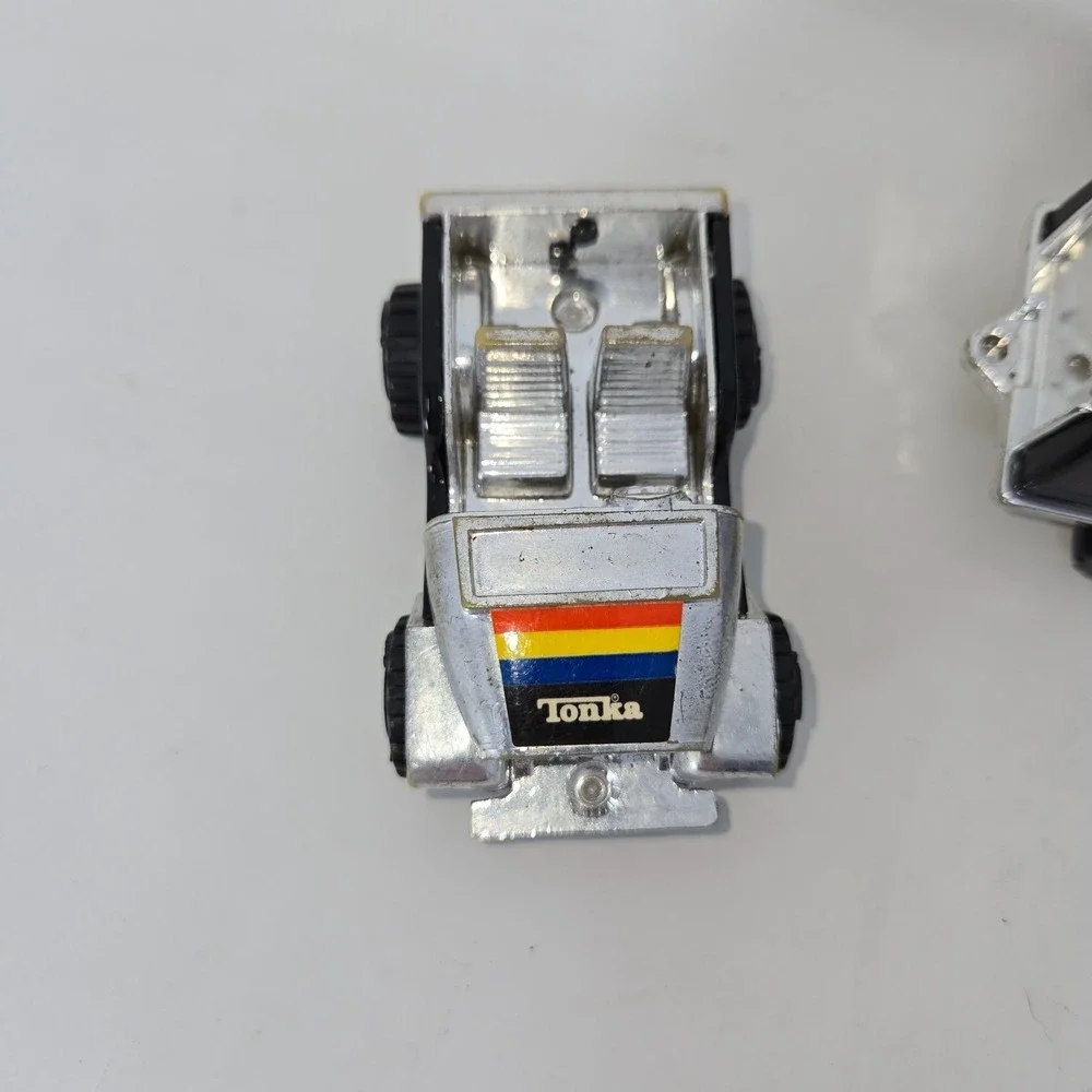 Tonka Chrome Rainbow Pressed Steel Lot of 5 1979 4 x 4 Truck Jeep Van Race Car